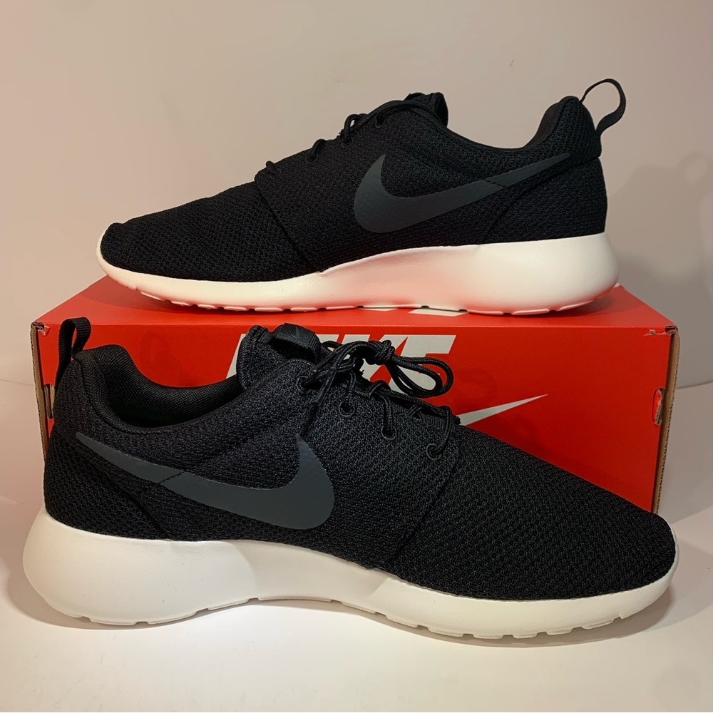 SOLD[BRAND NEW] NIKE ROSHE RUN BLACK ANTHRACITE SAIL MENS SHOES SIZE 11 SNEAKERS - Picture 6 of 11